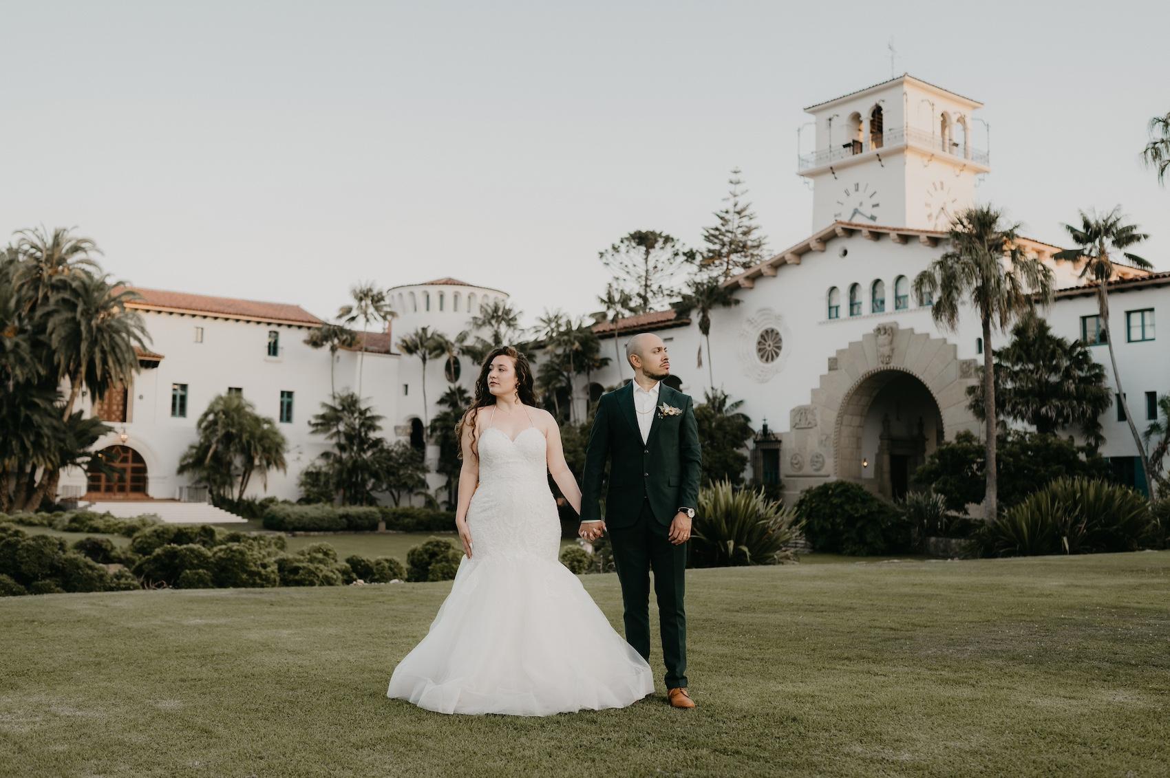 A Dream Santa Barbara Courthouse Wedding and Reception at El Paseo